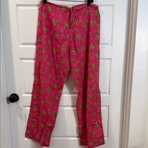 Pomegranate Inc frog pajama pants medium NWOT